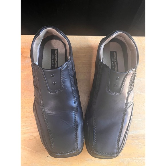 Sketchers Men's Owlets Resolute Leather Dragon Loafers 9.5 - Picture 1 of 7